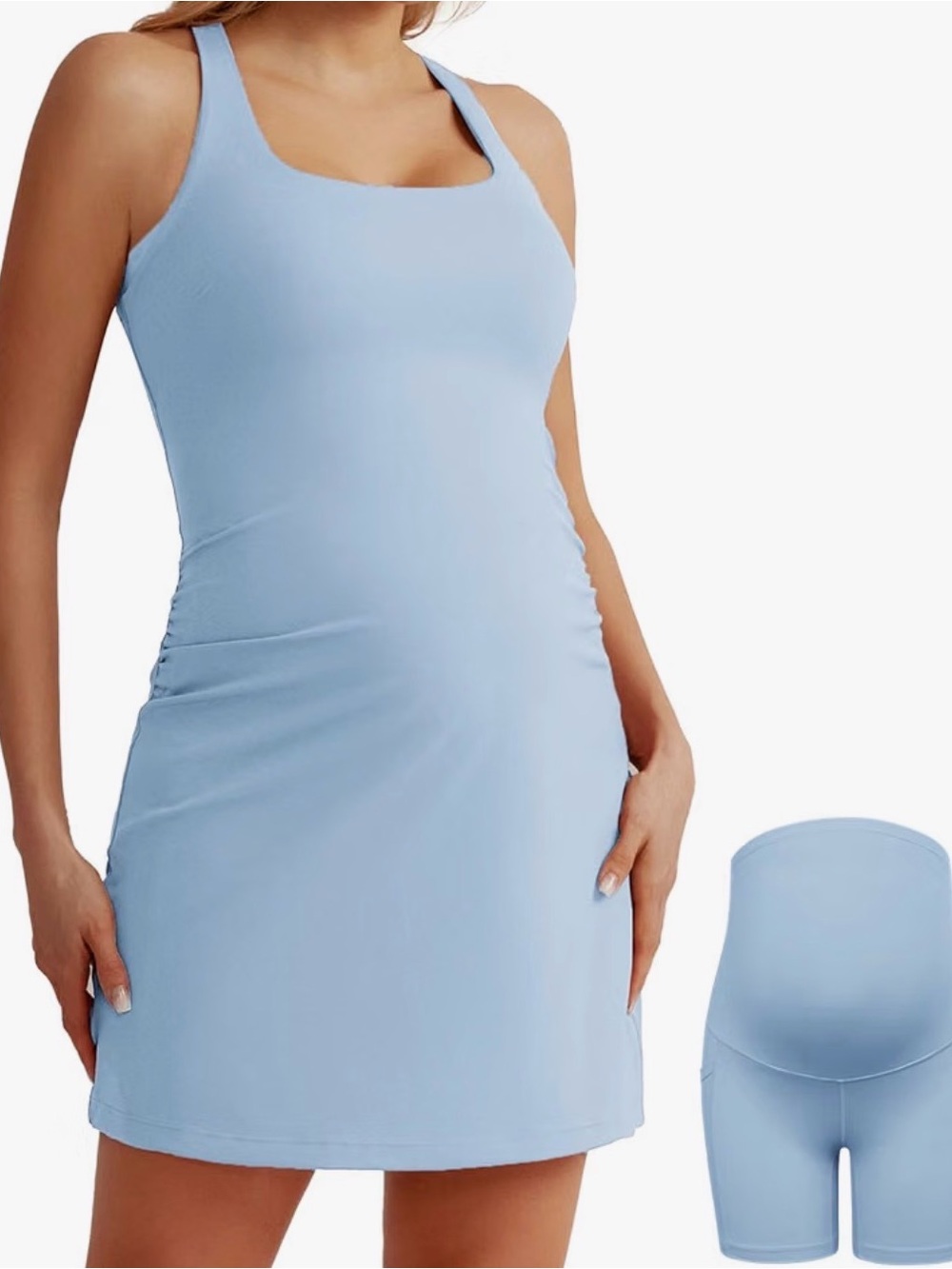 Light Blue Maternity Slip & Shorts XL